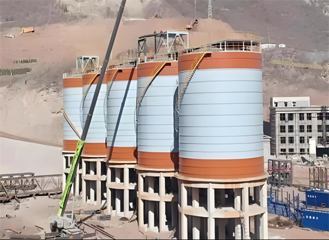 梁子湖高架钢板仓